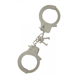 Металлические наручники с ключиками LARGE METAL HANDCUFFS WITH KEYS